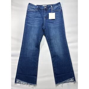 NWT Lovervet by Vervet Women's Mid Rise Crop Flare Stretch Jeans - 31/13 (31x27)